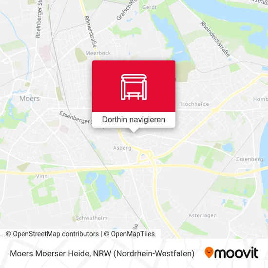 Moers Moerser Heide Karte