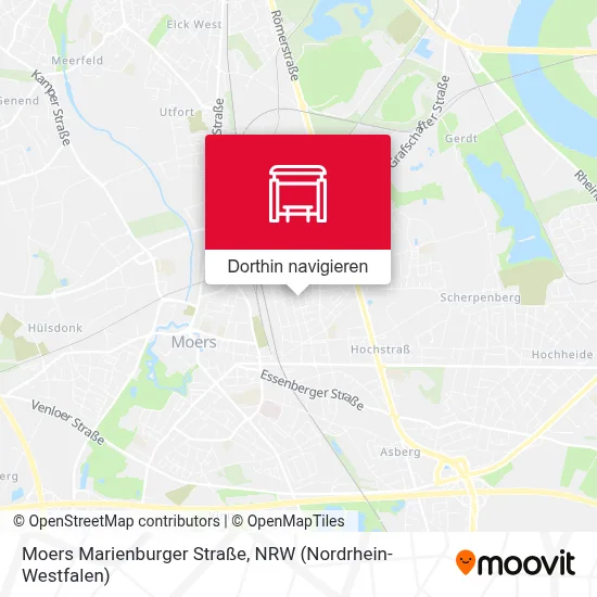 Moers Marienburger Straße Karte