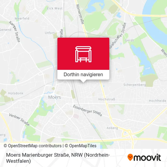 Moers Marienburger Straße Karte