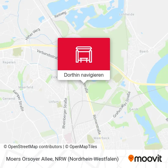 Moers Orsoyer Allee Karte