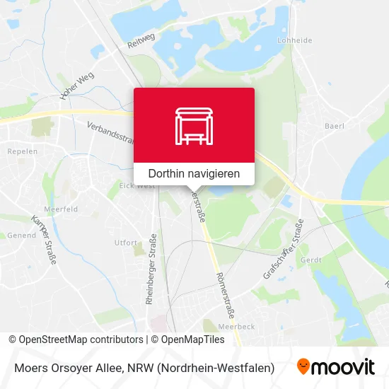 Moers Orsoyer Allee Karte