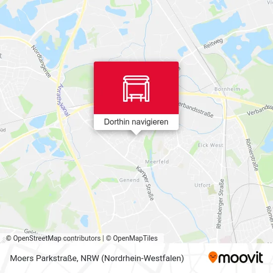 Moers Parkstraße Karte