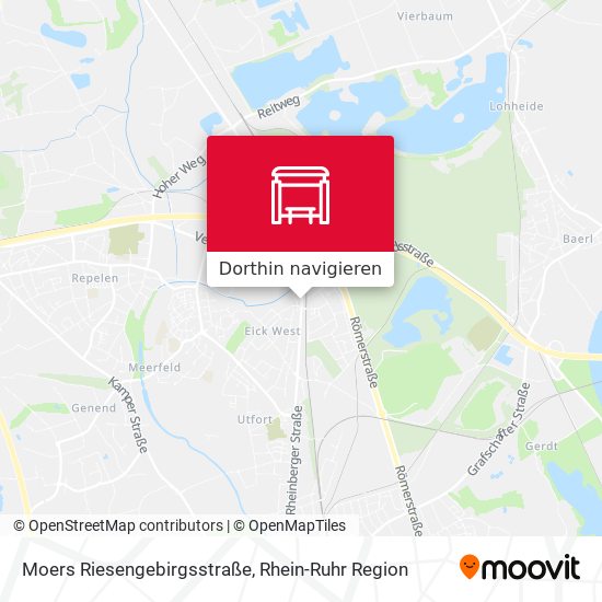 Moers Riesengebirgsstraße Karte