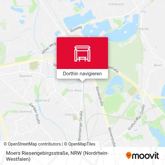 Moers Riesengebirgsstraße Karte
