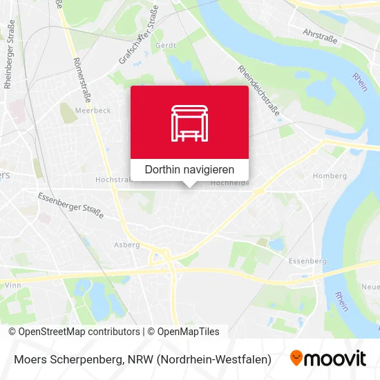 Moers Scherpenberg Karte