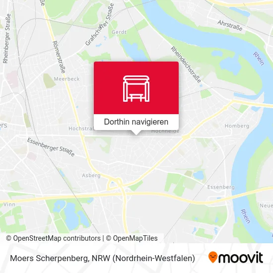 Moers Scherpenberg Karte