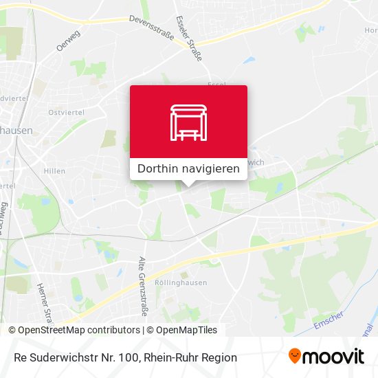 Re Suderwichstr Nr. 100 Karte