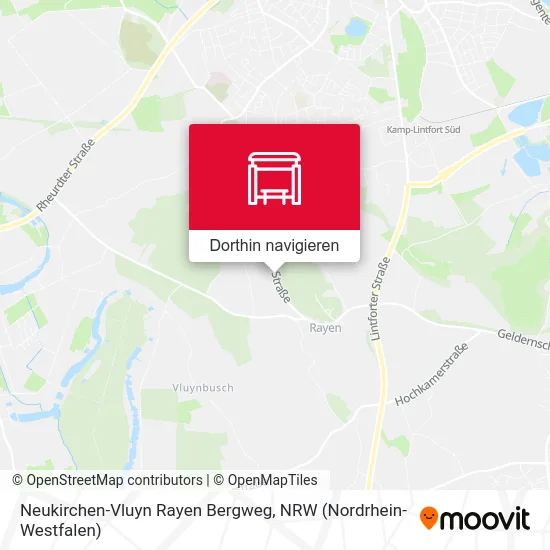 Neukirchen-Vluyn Rayen Bergweg Karte