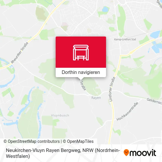 Neukirchen-Vluyn Rayen Bergweg Karte