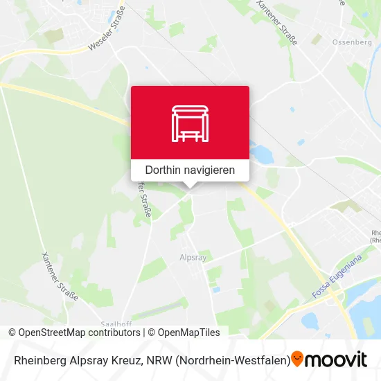 Rheinberg Alpsray Kreuz Karte