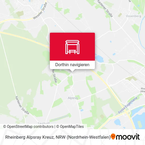 Rheinberg Alpsray Kreuz Karte