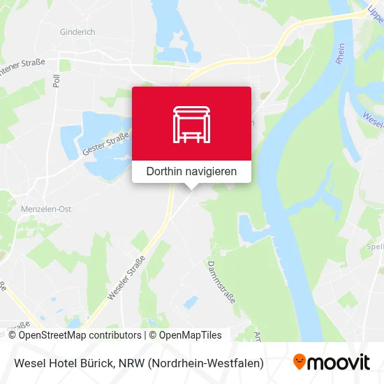 Wesel Hotel Bürick Karte