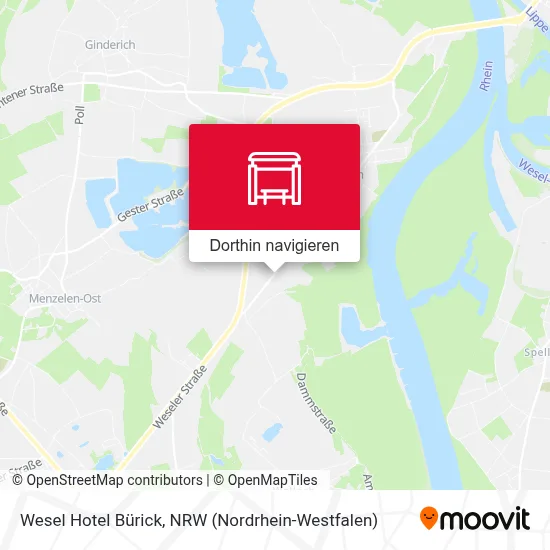 Wesel Hotel Bürick Karte