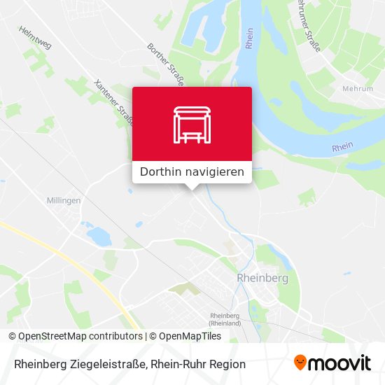 Rheinberg Ziegeleistraße Karte