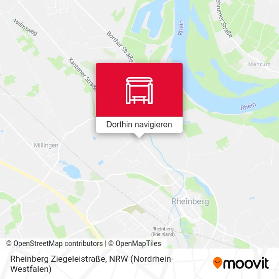 Rheinberg Ziegeleistraße Karte