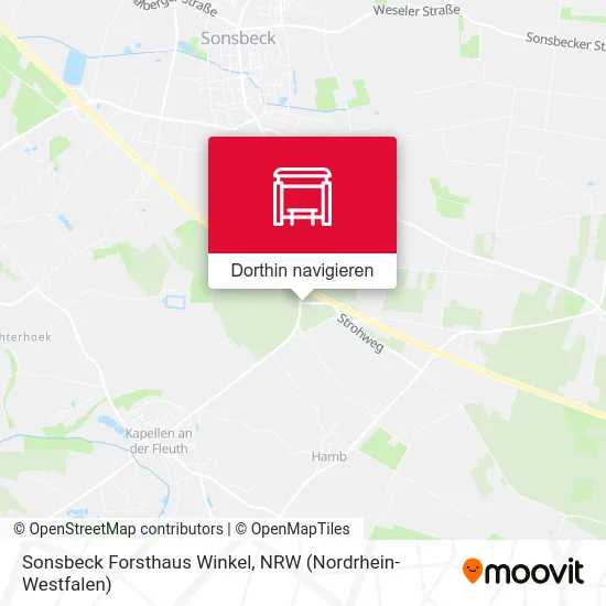 Sonsbeck Forsthaus Winkel Karte