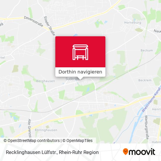 Recklinghausen Lülfstr. Karte