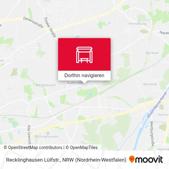 Recklinghausen Lülfstr. Karte
