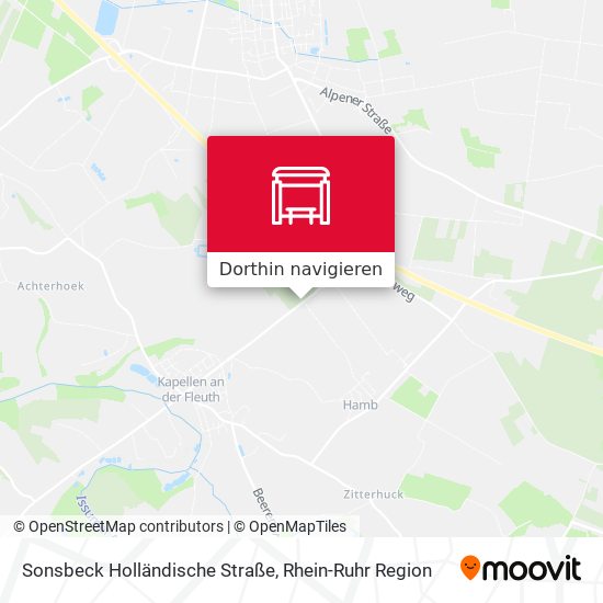 Sonsbeck Holländische Straße Karte