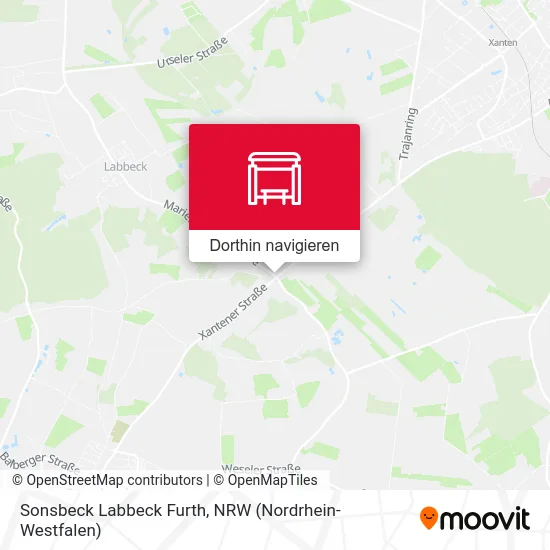 Sonsbeck Labbeck Furth Karte