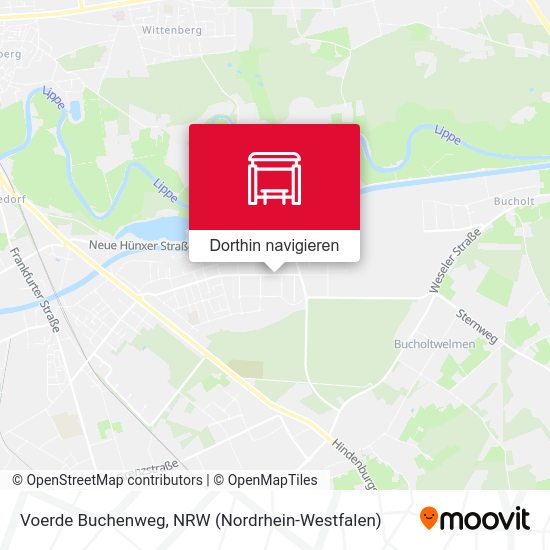 Voerde Buchenweg Karte