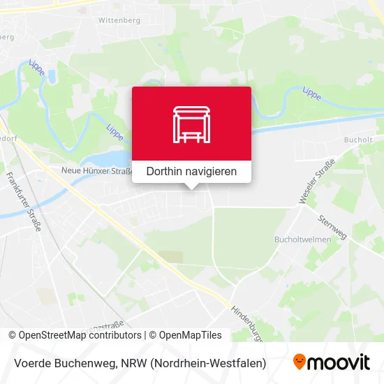Voerde Buchenweg Karte