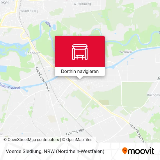 Voerde Siedlung Karte