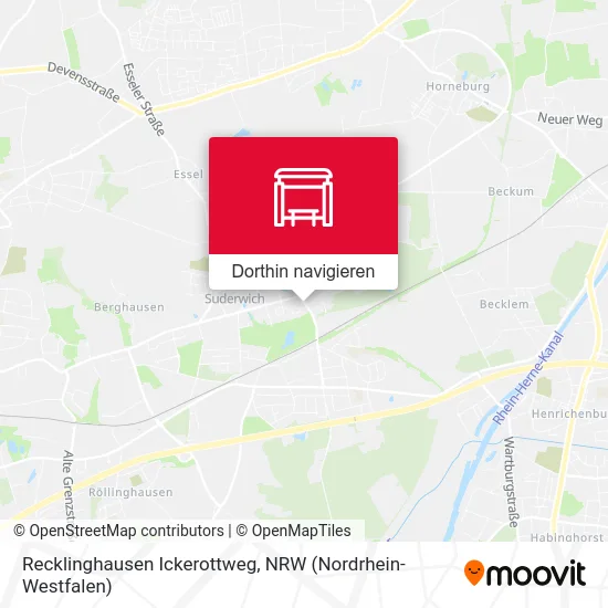 Recklinghausen Ickerottweg Karte