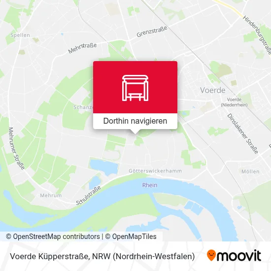 Voerde Küpperstraße Karte