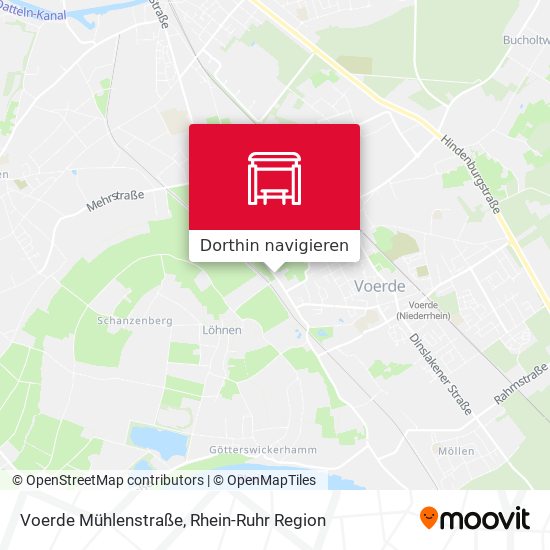 Voerde Mühlenstraße Karte