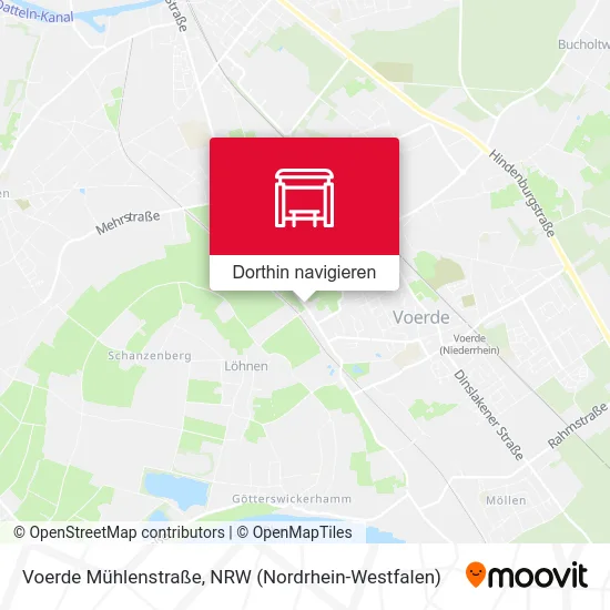 Voerde Mühlenstraße Karte