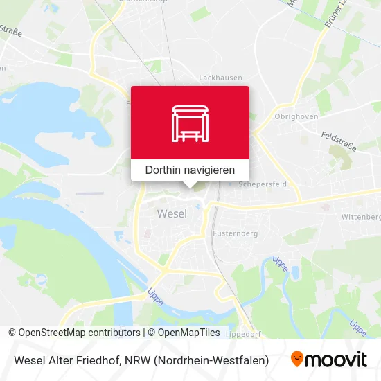 Wesel Alter Friedhof Karte