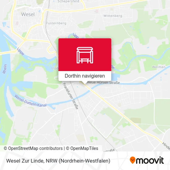 Wesel Zur Linde Karte