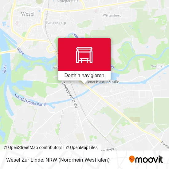 Wesel Zur Linde Karte