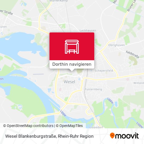 Wesel Blankenburgstraße Karte