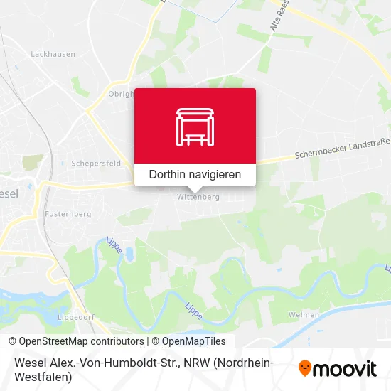 Wesel Alex.-Von-Humboldt-Str. Karte