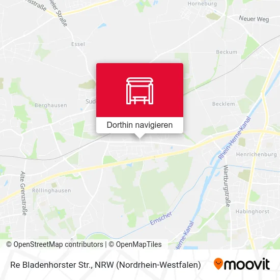 Re Bladenhorster Str. Karte