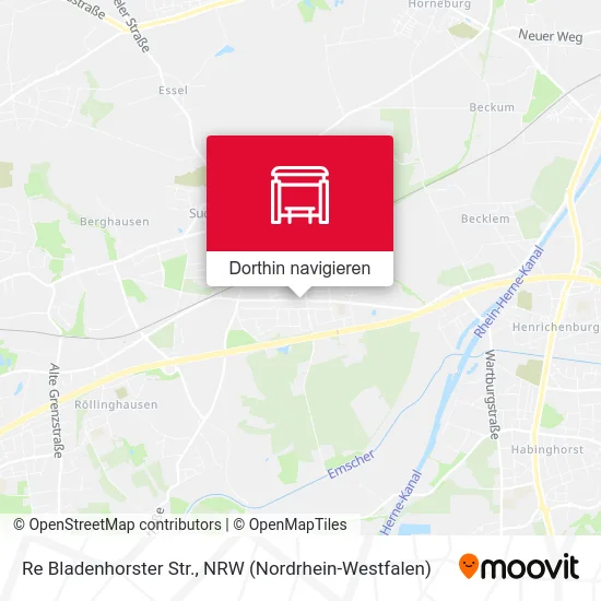 Re Bladenhorster Str. Karte