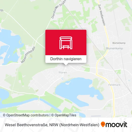 Wesel Beethovenstraße Karte