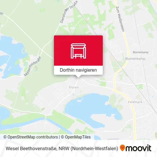 Wesel Beethovenstraße Karte