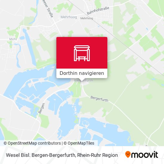 Wesel Bisl. Bergen-Bergerfurth Karte