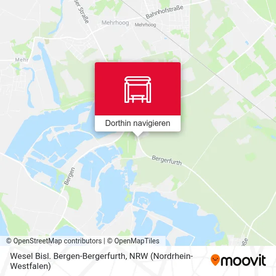 Wesel Bisl. Bergen-Bergerfurth Karte