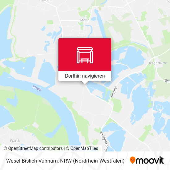 Wesel Bislich Vahnum Karte