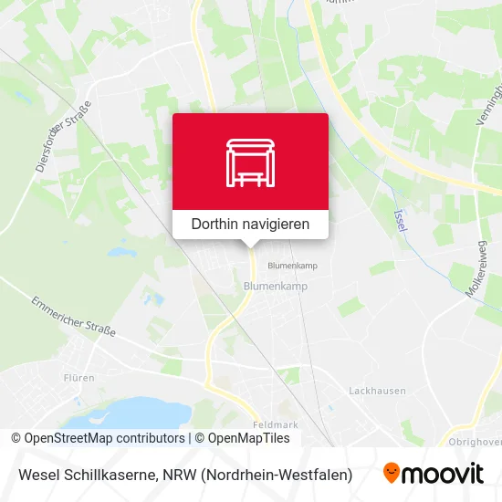 Wesel Schillkaserne Karte