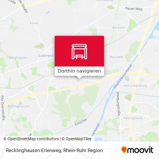 Recklinghausen Erlenweg Karte