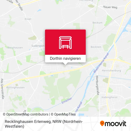 Recklinghausen Erlenweg Karte