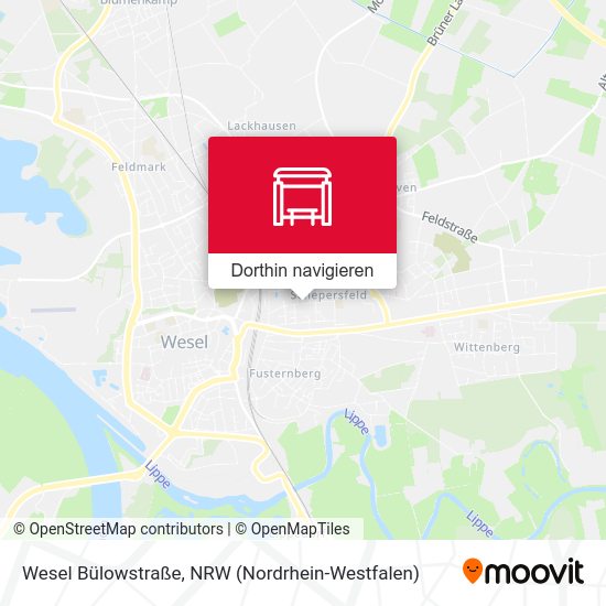 Wesel Bülowstraße Karte