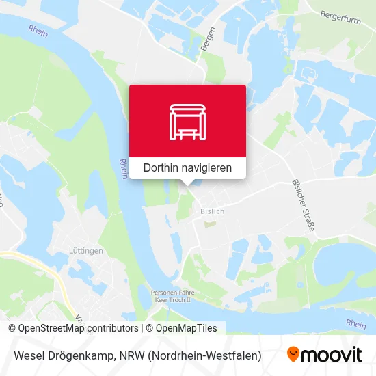 Wesel Drögenkamp Karte