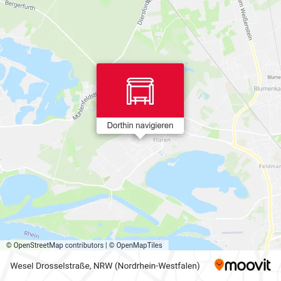 Wesel Drosselstraße Karte