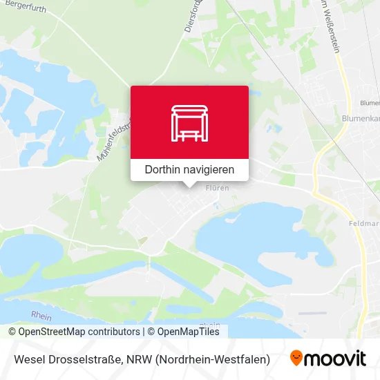 Wesel Drosselstraße Karte